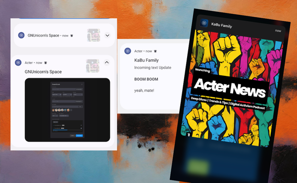 💪 Actionable Updates 📣 with push notifications, thanks to a new editor and  Events📅 prettier than ever—Acter v1.24.2229